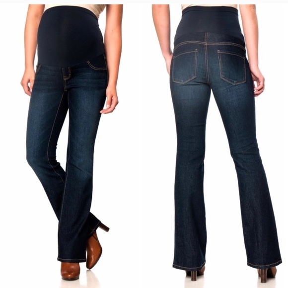 Indigo Blue Denim - Indigo Blue dark bootcut Maternity jeans NWOT